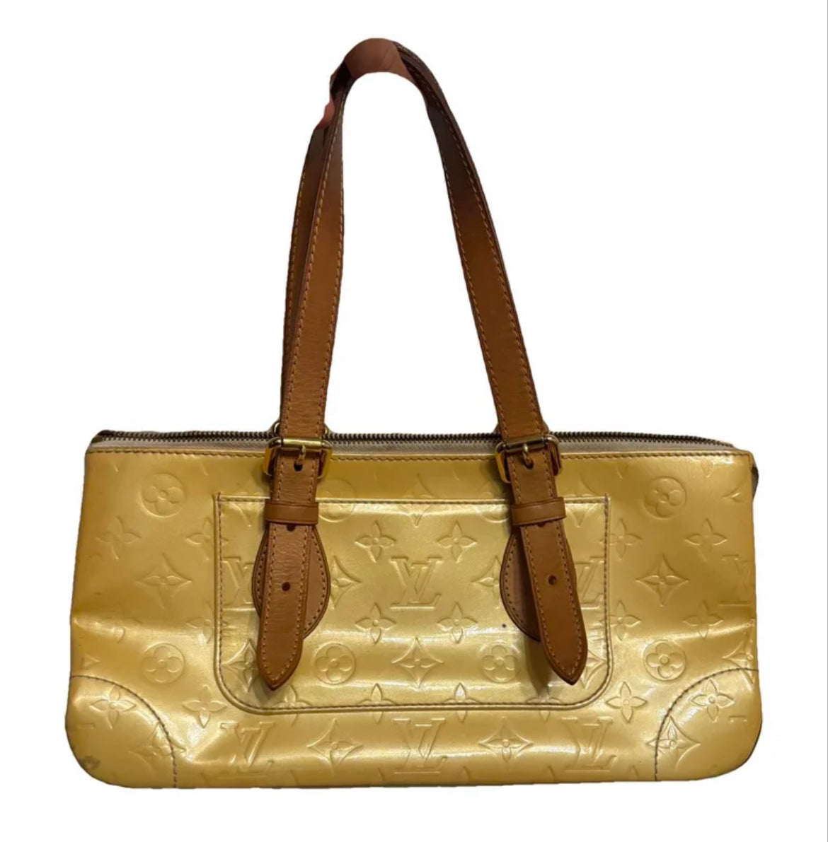 LOUIS VUITTON
Sac à main en cuir verni Rosewood